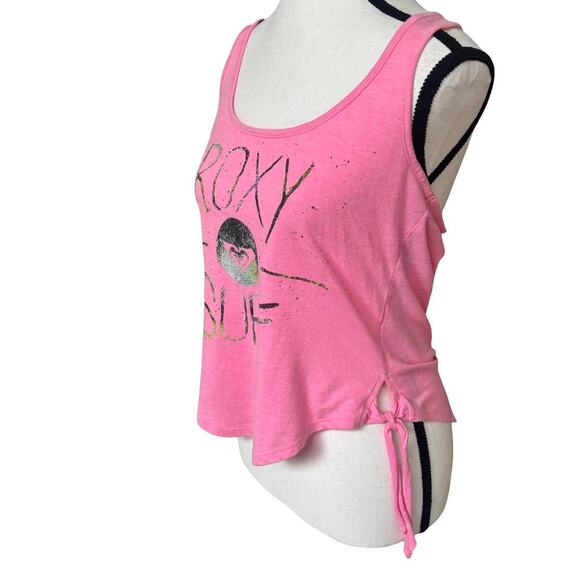 Y2K VTG. 2000'S ROXY LOGO PINK ROXY‎ SURF TANK TOP - Picture 4 of 8